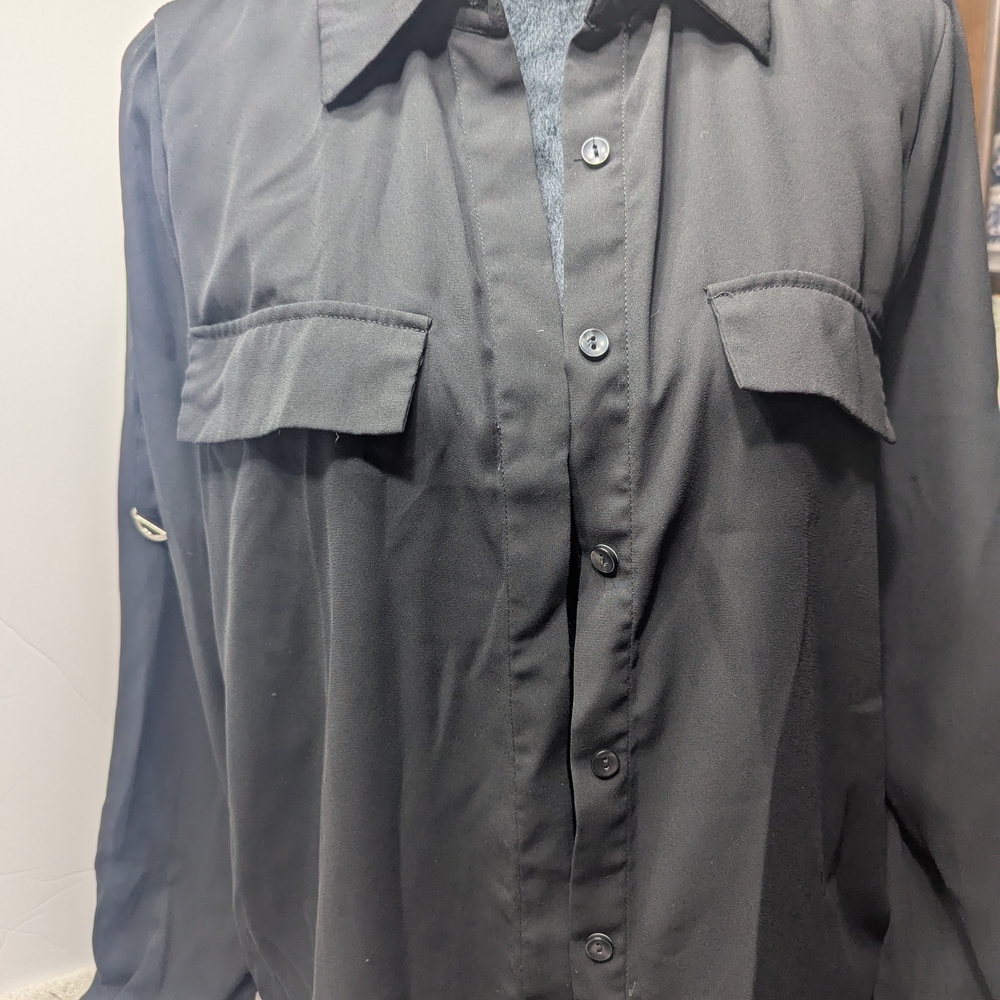 Premise Black Button Down Shirt